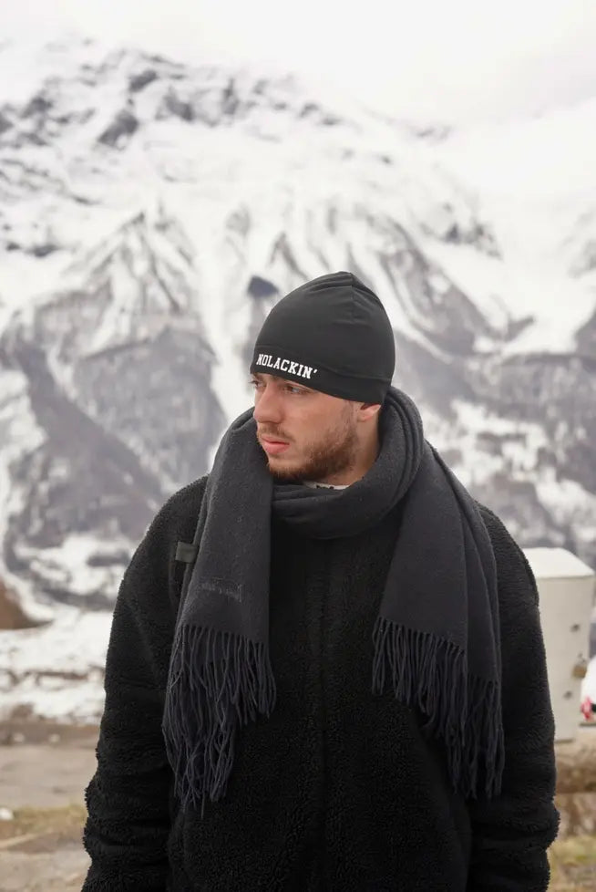 NO LACKIN' BEANIE (BLACK)